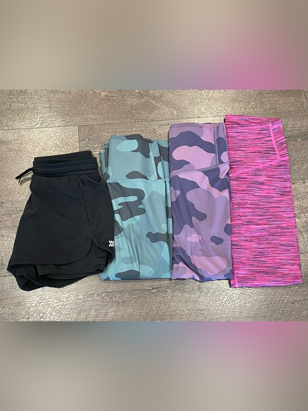 All In Motion Girls’ Active Leggings and Athletic Shorts Bundle Size L (10/12)